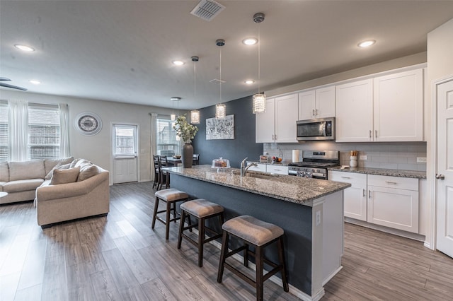 600 Goldenrod Ln, Princeton, TX 75407 - game room with recessed lighting, pool table, visible vents, and dark wood-type flooring