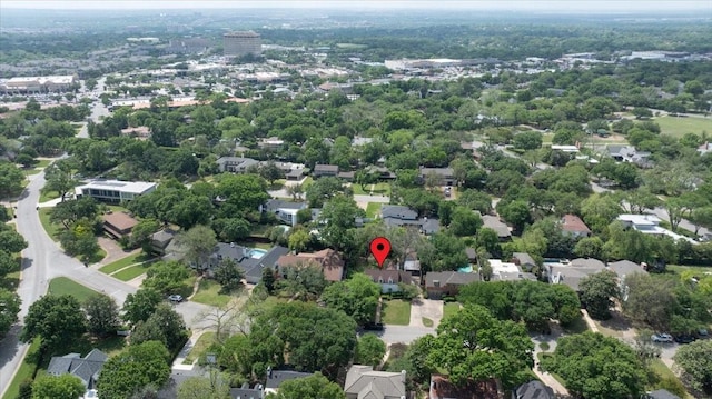 drone / aerial view featuring a residential view