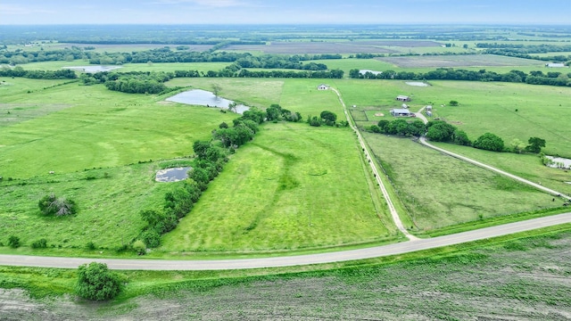 drone / aerial view featuring a rural view