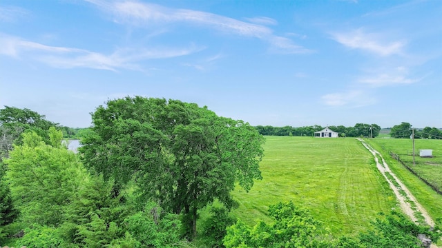 exterior space featuring a rural view