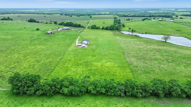 bird's eye view featuring a rural view