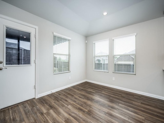 3517 Triumph Dr, Denton, TX 76207 - spare room with baseboards and dark wood-style floors