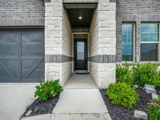 3517 Triumph Dr, Denton, TX 76207 - property entrance with stone siding