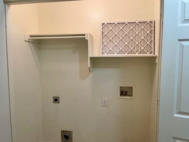 laundry room featuring electric dryer hookup, laundry area, and hookup for a washing machine