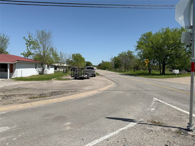 view of street with traffic signs