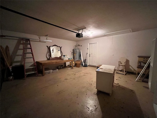 111 Chambers Creek Cir, Maypearl, TX 76064 - garage with water heater and a garage door opener