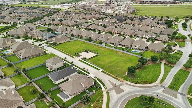 bird's eye view with a residential view