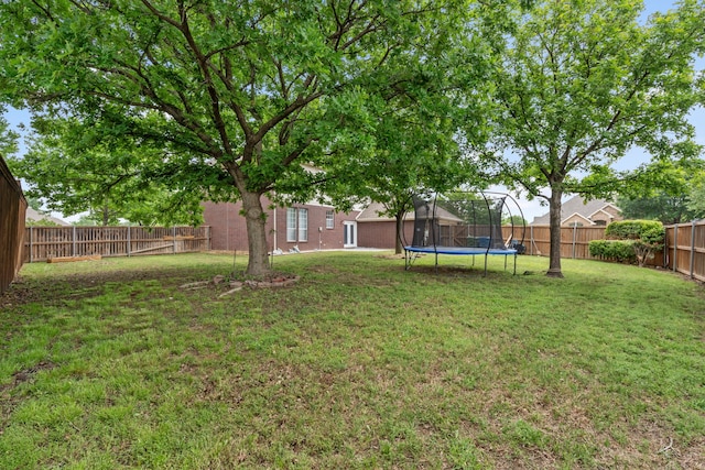 6401 Marlar Ln, The Colony, TX 75056 - view of yard featuring a trampoline