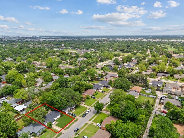 bird's eye view featuring a residential view