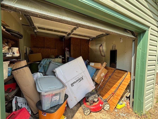 storage room featuring a garage