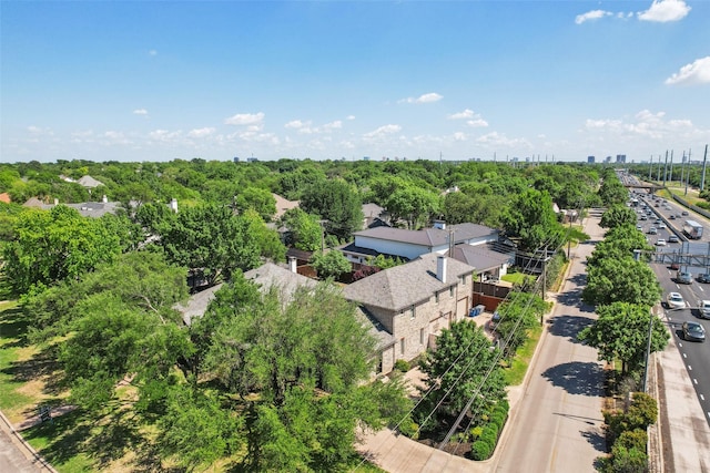 aerial view with a view of city