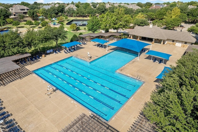 pool featuring a patio