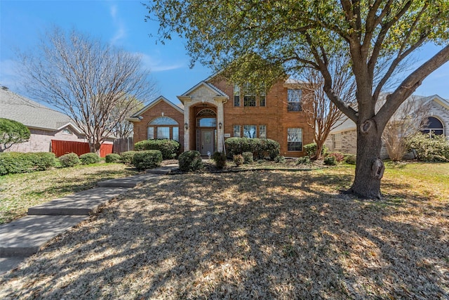 2806 Glenwick Ct, Richardson, TX 75082 - traditional-style home with brick siding and fence