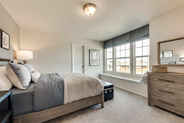 bedroom with carpet