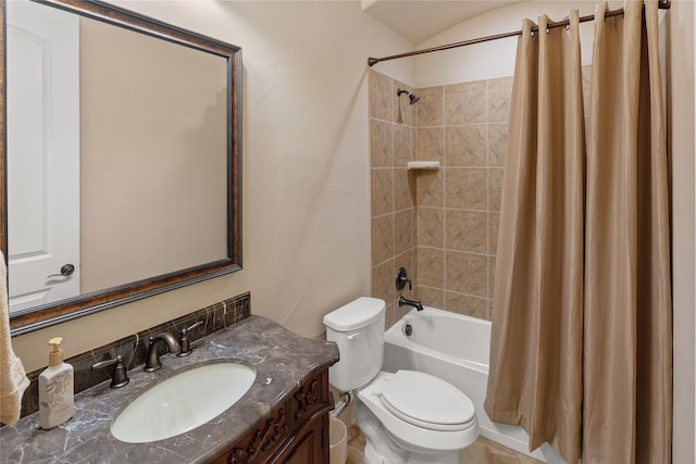 5916 River Highlands Dr, Mckinney, TX 75070 - full bath with toilet, shower / bath combo, and vanity