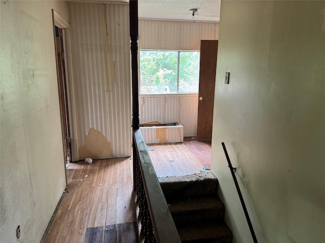 interior space with wood-type flooring