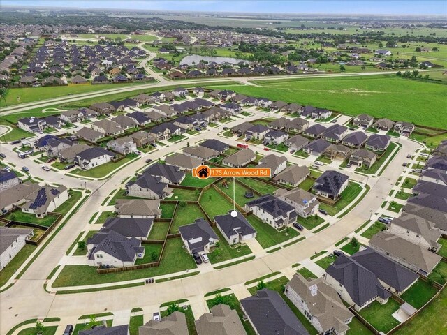 aerial view featuring a residential view