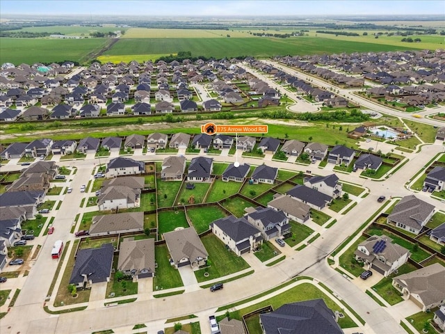 drone / aerial view with a residential view