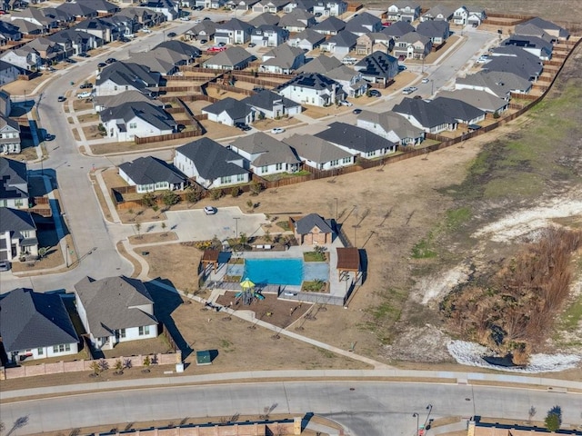 bird's eye view featuring a residential view