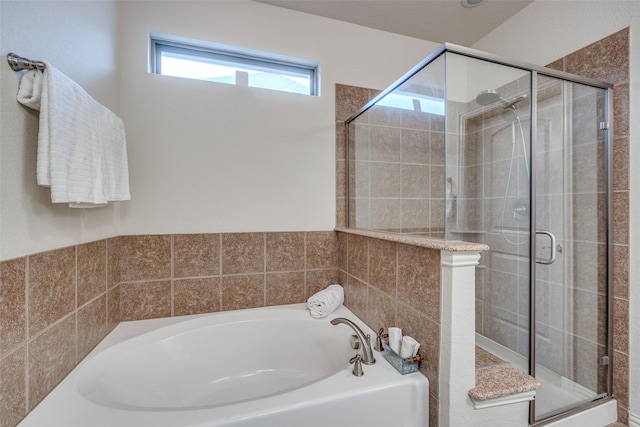 217 Brick Row Dr, Richardson, TX 75081 - bathroom with a stall shower and a bath