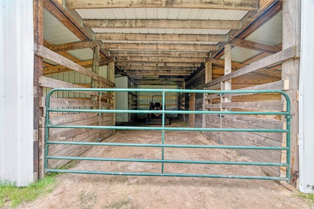 view of horse barn