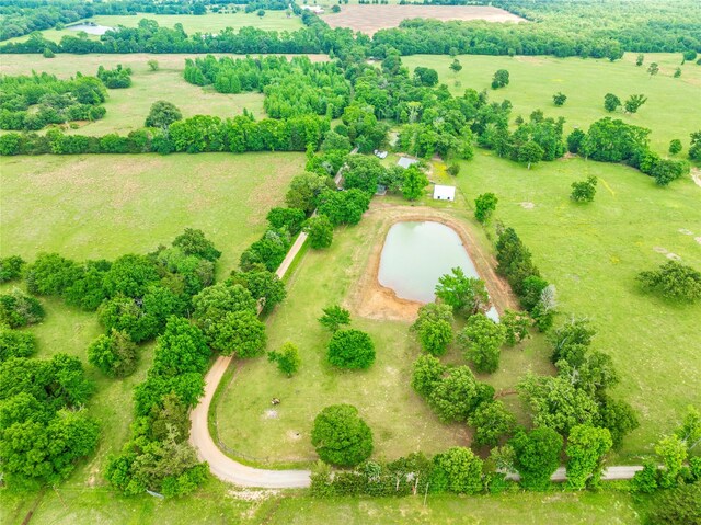drone / aerial view featuring a rural view
