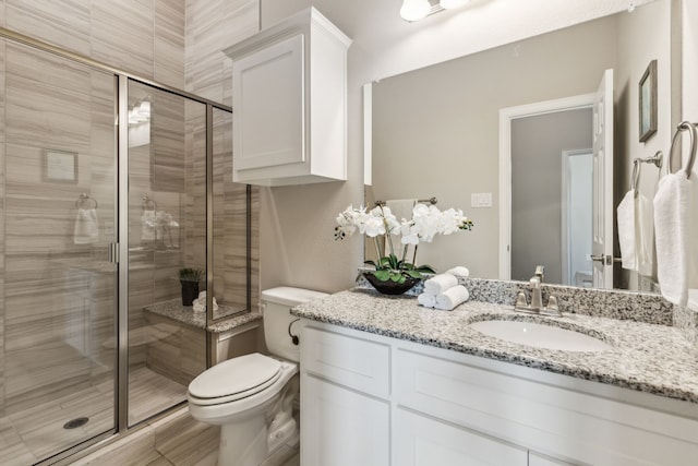 1101 Helmsley Dr, Frisco, TX 75036 - full bathroom with vanity, toilet, and a shower stall