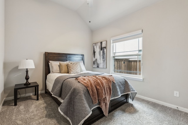 1101 Helmsley Dr, Frisco, TX 75036 - carpeted bedroom with baseboards and lofted ceiling