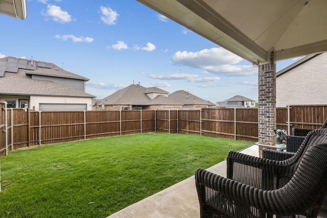 1101 Helmsley Dr, Frisco, TX 75036 - view of yard featuring a fenced backyard and a patio area