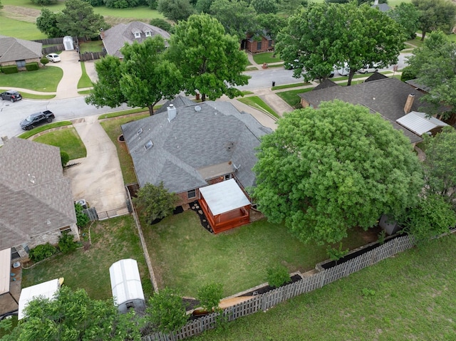 drone / aerial view featuring a residential view