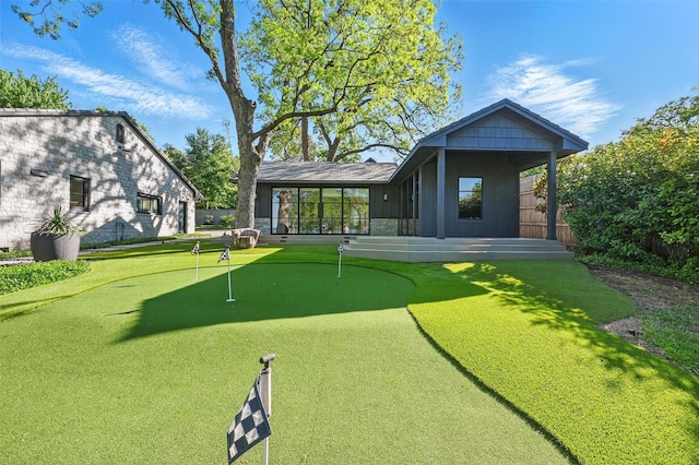 exterior space featuring fence