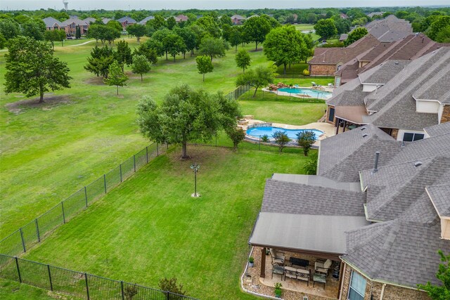 bird's eye view featuring a residential view