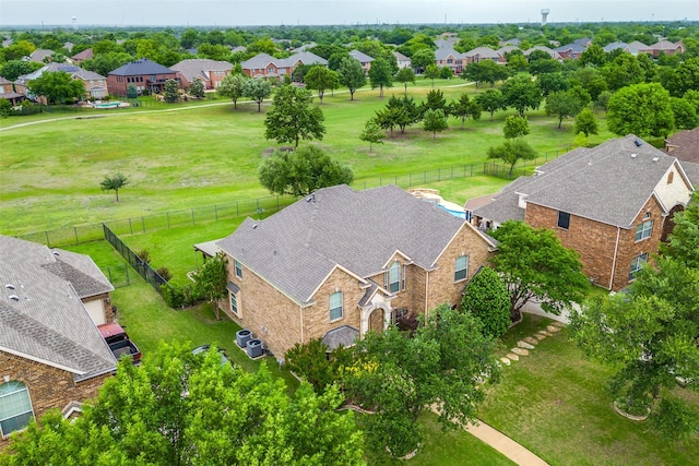 drone / aerial view featuring a residential view
