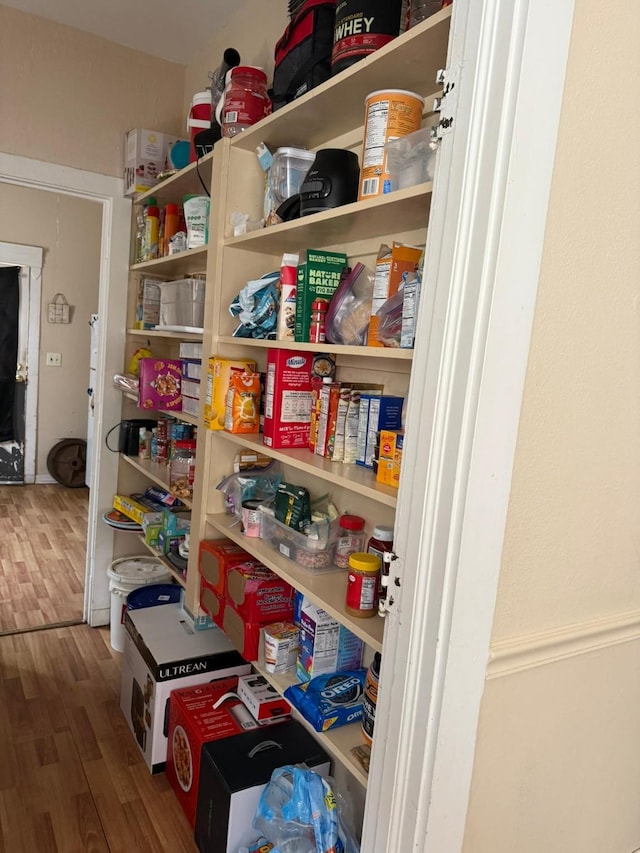 view of storage area