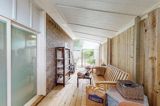 view of sunroom