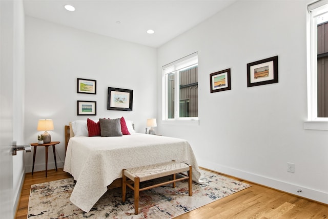 1944 Kearney Ct, Dallas, TX 75204 - bedroom with baseboards, recessed lighting, and wood finished floors