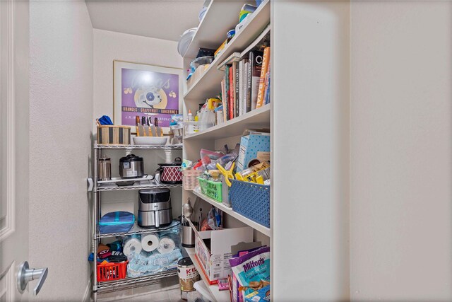 view of pantry