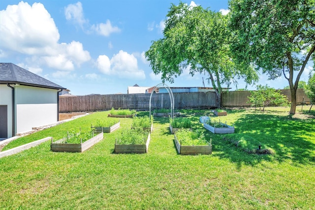 3401 Anthony Cir, Rowlett, TX 75088 - fenced backyard featuring a garden
