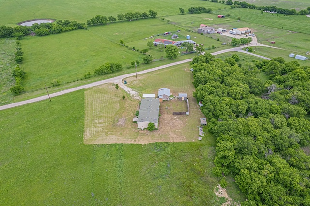 drone / aerial view featuring a rural view