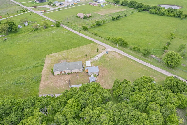 bird's eye view featuring a rural view