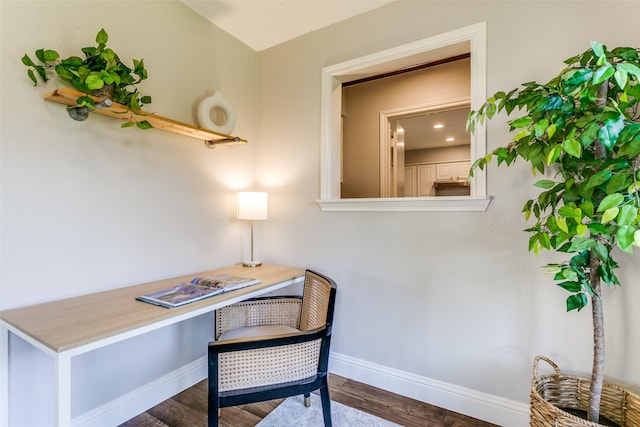 19 Salida Dr, Trophy Club, TX 76262 - home office featuring baseboards and wood finished floors