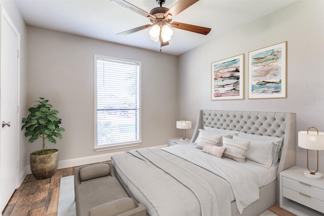 19 Salida Dr, Trophy Club, TX 76262 - bedroom featuring wood finished floors, multiple windows, baseboards, and a ceiling fan
