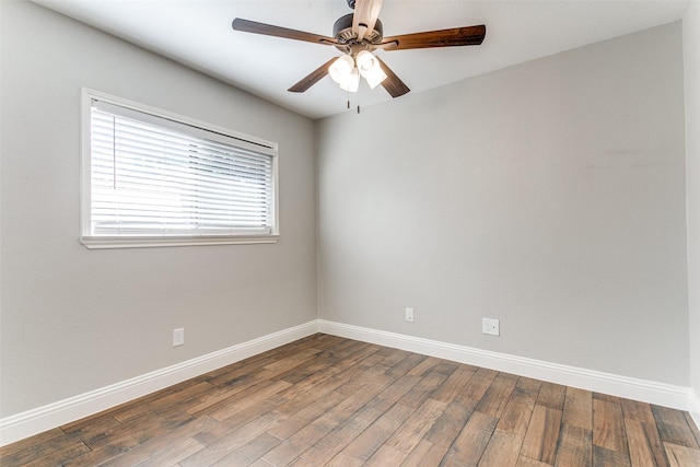 19 Salida Dr, Trophy Club, TX 76262 - empty room featuring ceiling fan, baseboards, and wood finished floors