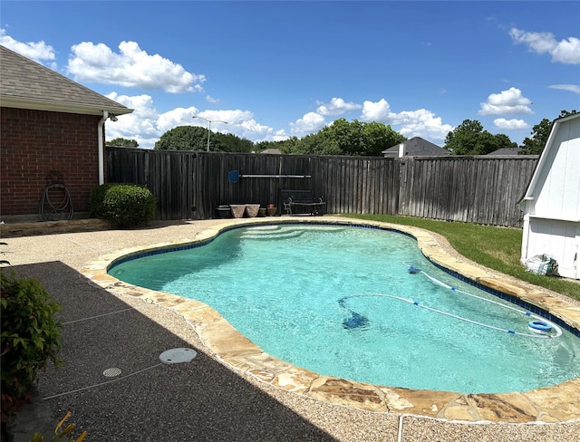 1561 Waterford Dr, Lewisville, TX 75077 - view of swimming pool featuring a fenced backyard