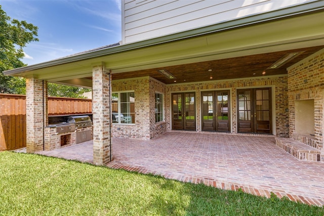 7538 Centenary Ave, Dallas, TX 75225 - view of patio with french doors