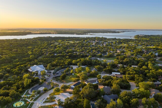 1108 Amberidge Ter, Woodway, TX 76712 - aerial view of property's location featuring a large body of water