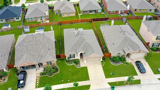 aerial view featuring a residential view