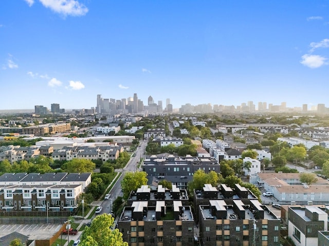 bird's eye view featuring a view of city