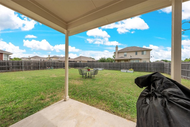 6728 Tierra Dr, Woodway, TX 76712 - view of yard featuring a fenced backyard and a patio area