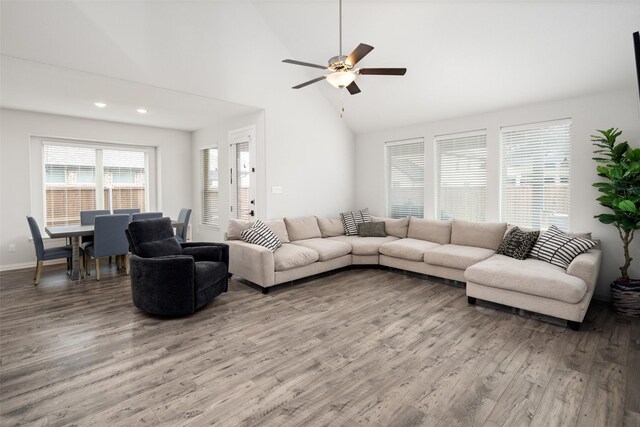 dining room with baseboards and wood finished floors